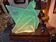 Lampe en verre sablé pour Cardin