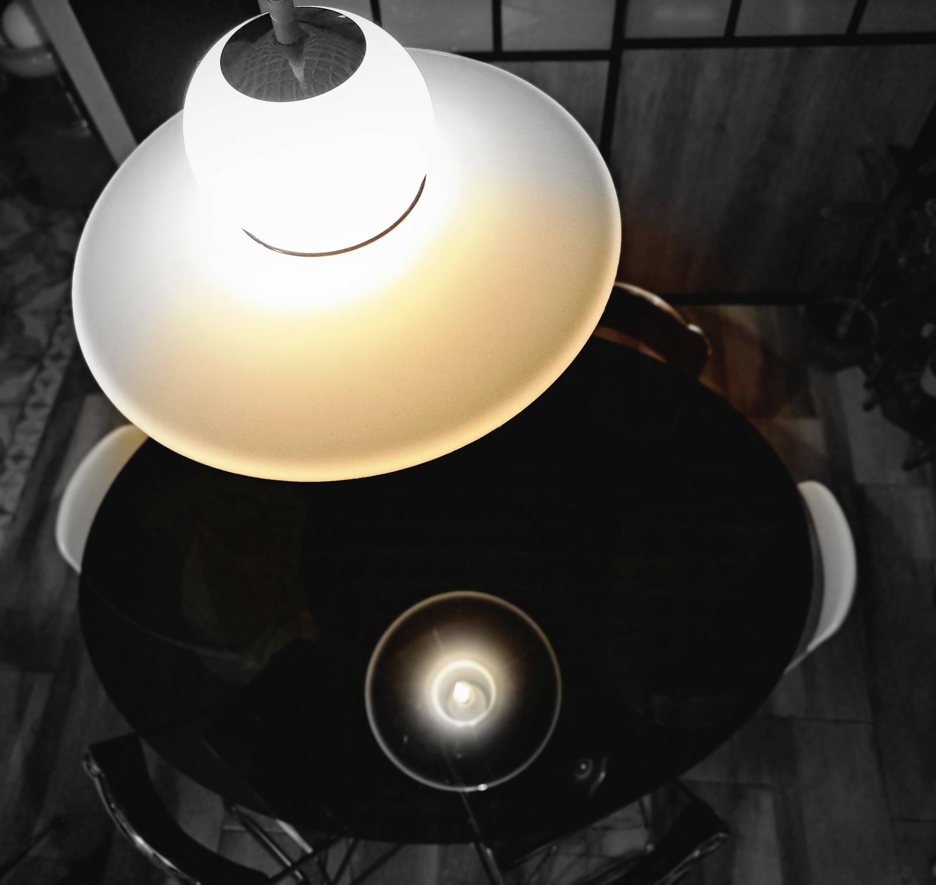 Guzzini pendant lamp in plexiglass 1970