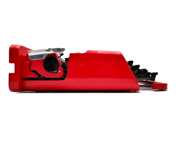 Machine à écrire olivetti valentine s rouge coeur révisée ruban neuf