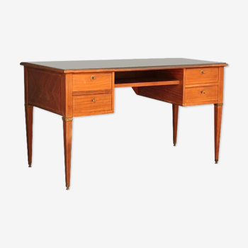 Plated style Louis XVI mahogany desk