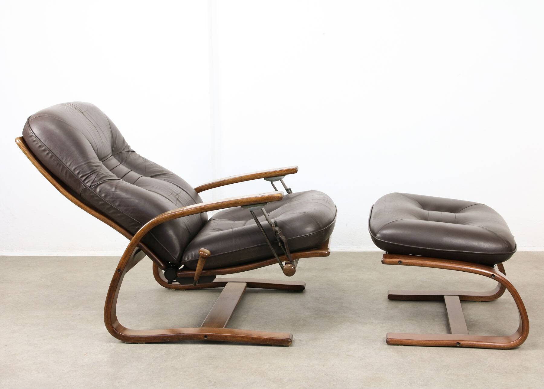 The Panter Leather Lounge Set by Arnt Lande for Westnofa, 70s