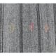 1970s Grey Natural Turkish Hand-Knotted Runner Rug 79x270