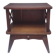 table chevet bois croisillons pieds compas vintage