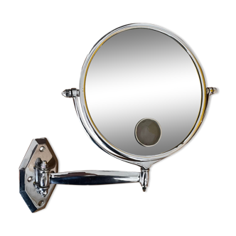 Adjustable mirror illuminating vintage, Brot, France art deco