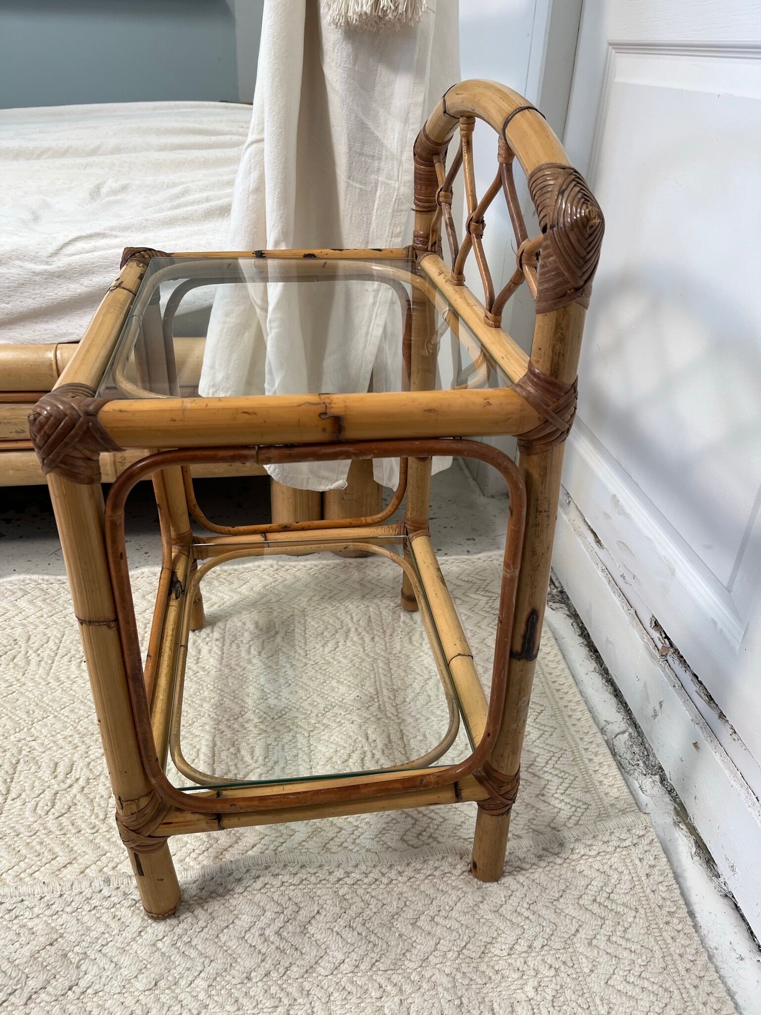 Tabby bamboo canopy bed