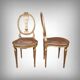 Paire de Chaises en Bois Doré, style Louis XVI – Début XXe