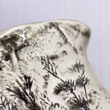 Mid-century bronze or brass vase with herbarium decoration