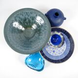 Set of 10 glass and ceramic vintage objects