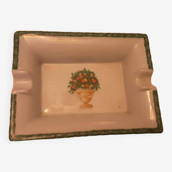 Cendrier porcelaine de limoges jardin royal deshoulieres