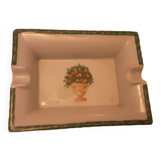 Limoges porcelain ashtray royal garden deshoulieres