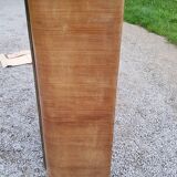 Art deco showcase in walnut and brass from the 30s