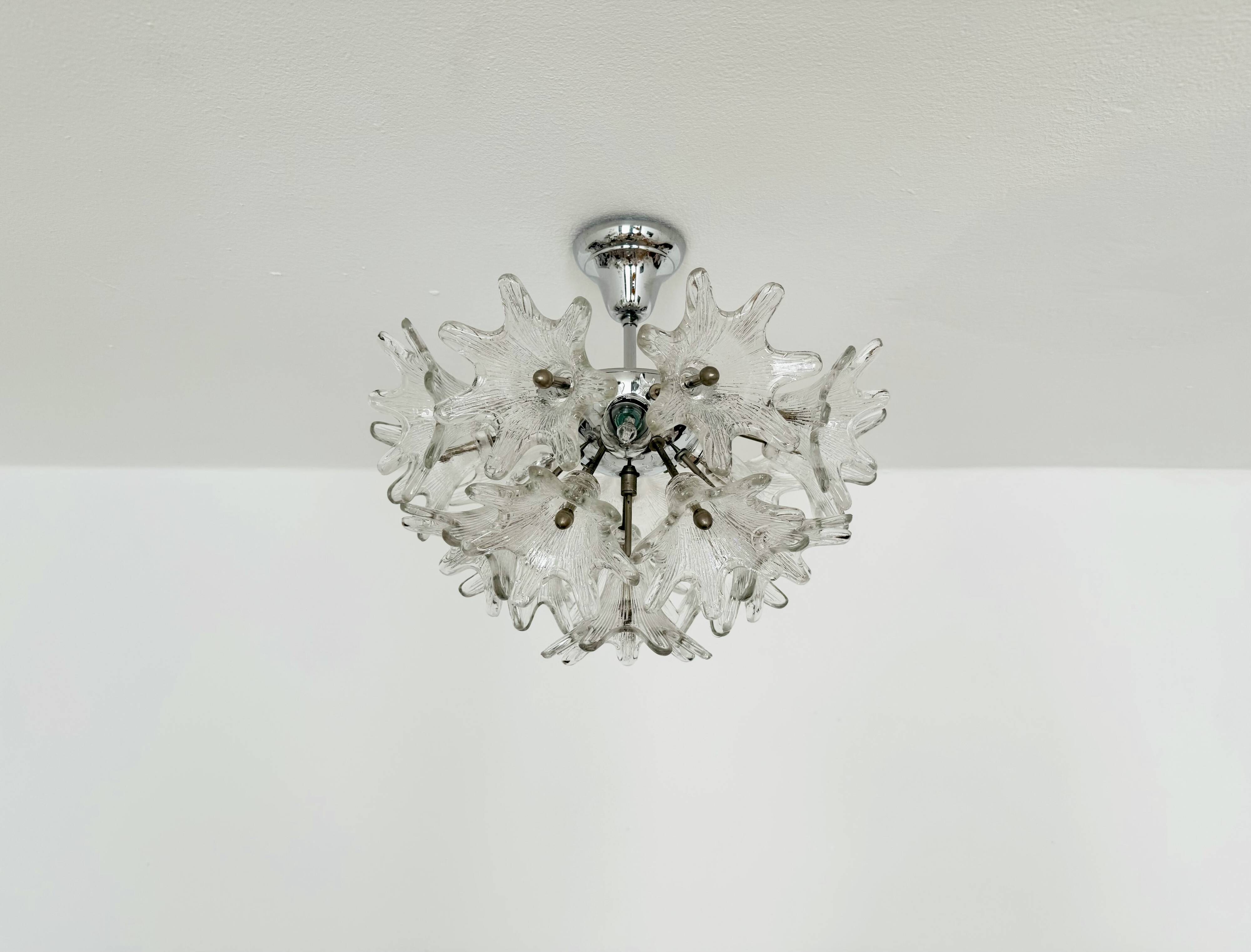 Murano Glass Chandelier by Paolo Venini for VeArt