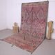 Pink Vintage Beni mguild Rug 185 x 348 cm - Berber Wool Rug - Moroccan Rug