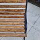 Garden bench cast iron and wood
