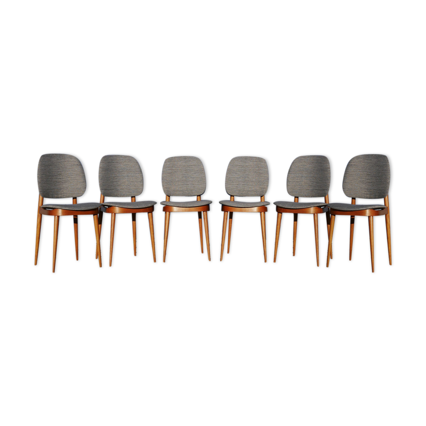 Set of 6 chairs "pegase" by baumann, 60 years