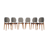 Set of 6 chairs "pegase" by baumann, 60 years