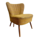 Cocktail chair / armchair / vintage sofa ochre yellow