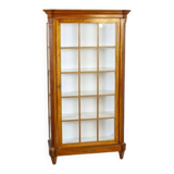 Mid-20th Century Single-Leaf Beech Display Cabinet, 1940s