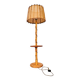 Lampadaire en rotin bambou vintage Louis Sognot