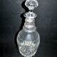 Antique bistro carafe in vintage cut glass, height 28cm
