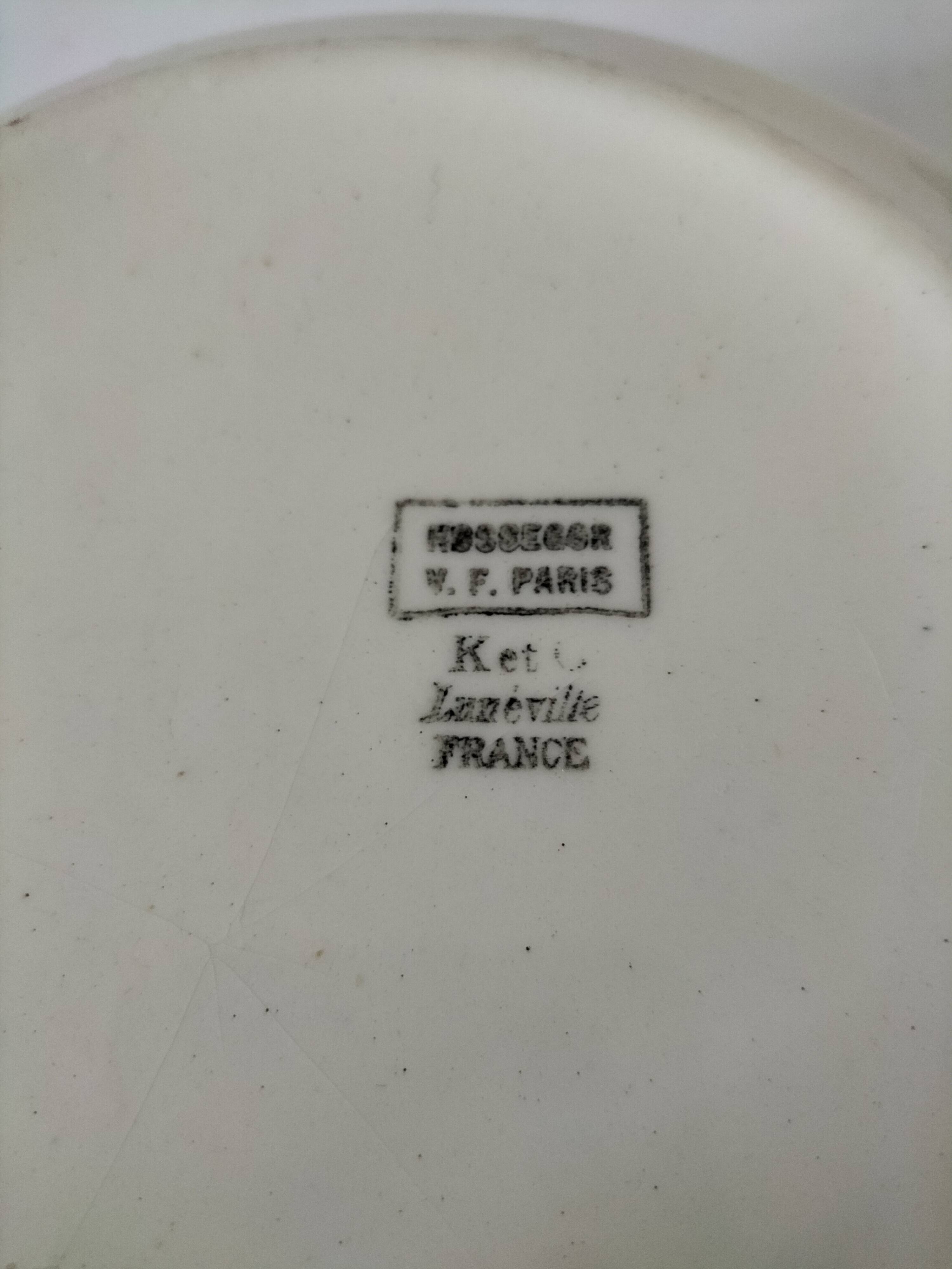 K & G Lunéville plate model Hossegor geometric design