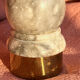 pepper mill, Italian, stone and brass, 1960s