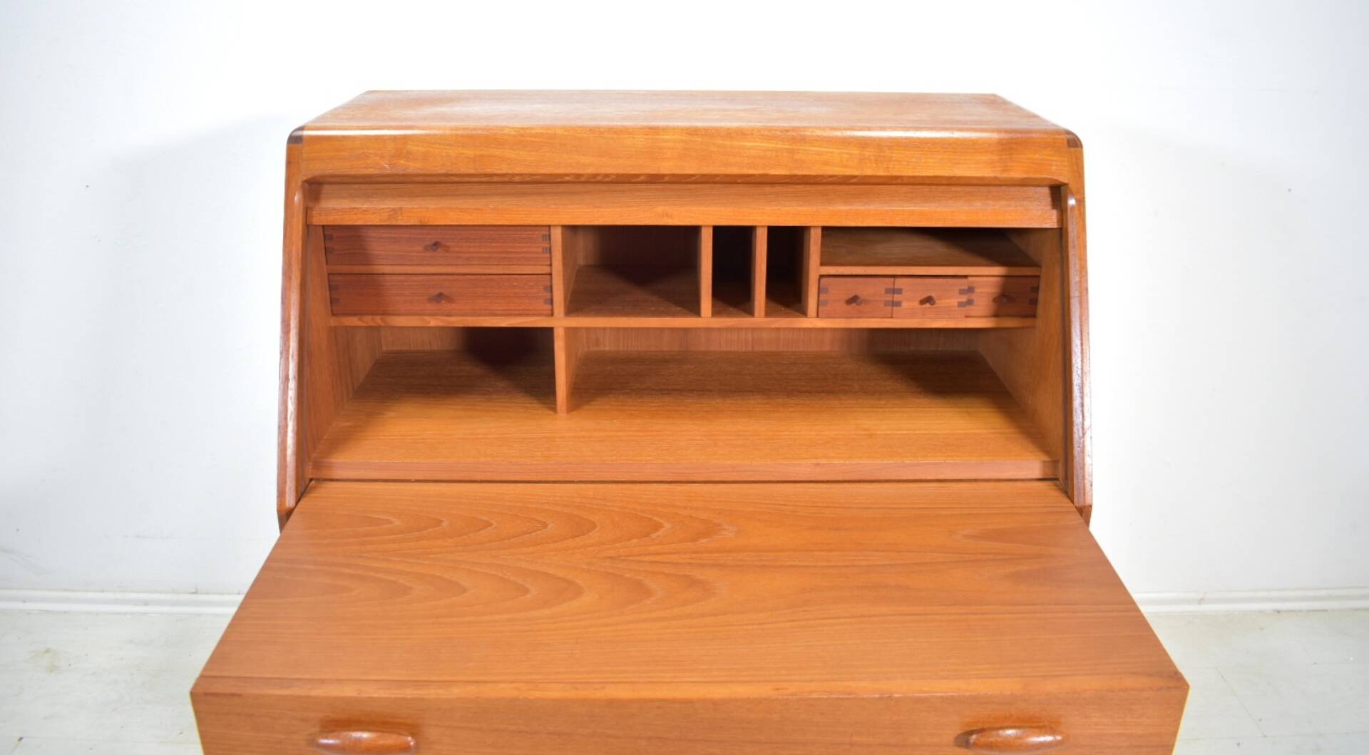 Teak Secretary by Dyrlund denmark 1960s desk Vintage Mid Century 