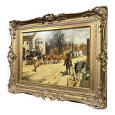 W. G Reid: Large painting in oil on panel signed at the bottom left.