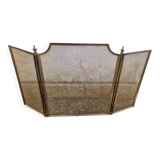Vintage Brass Fire Screen