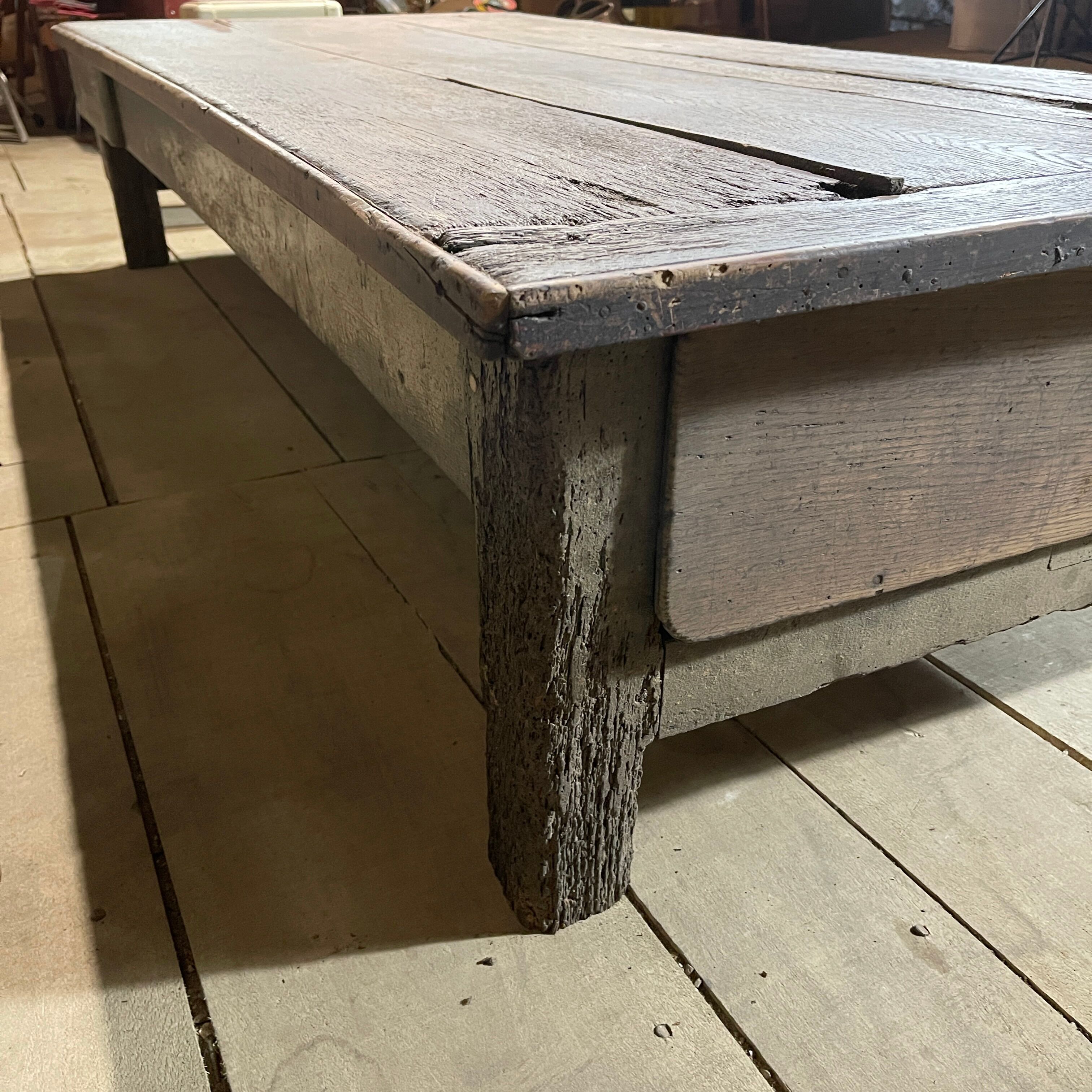 Oak coffee table