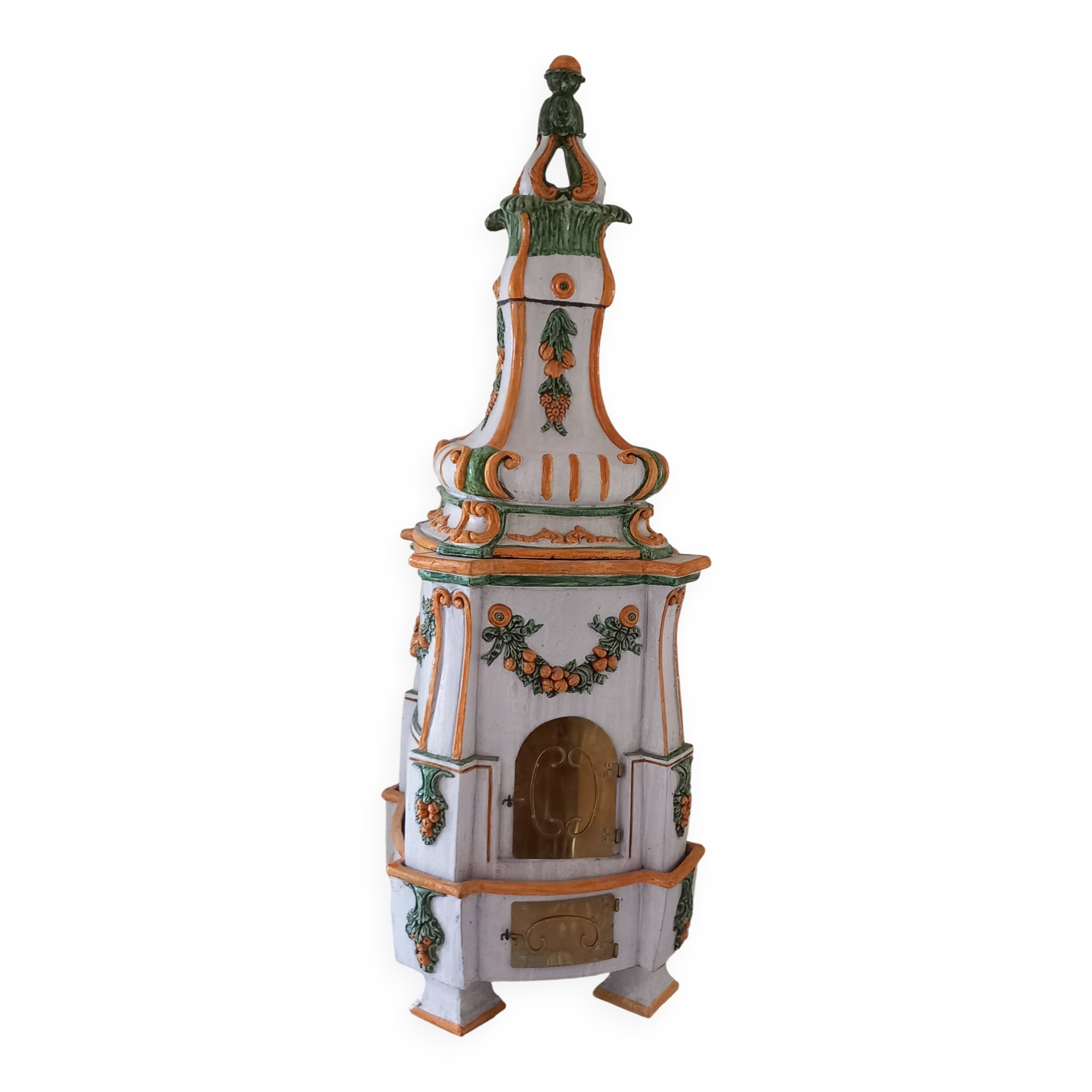 Austrian ceramic stove from the late 20th century.