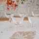 Lot de 5 verres à vin en cristal style art déco