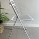 Vintage white folding chair Cidue