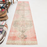 3x12 rustic red turkish runner rug, 88x364cm
