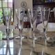 8 flûtes à champagne en cristal - XIXème