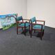 Paire de chaises de directeur en teck