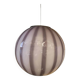Contemporary Violet and White/Gray Sphere Pendant in Glass