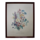 Framed Vilmorin lithograph, bouquet No 7, 1857, E. Champin
