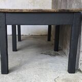 Farm table 230 cm - black base - early 20th century