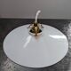 Old hanging lamp in white opaline Art Deco 1930 Ø 24.7 cm