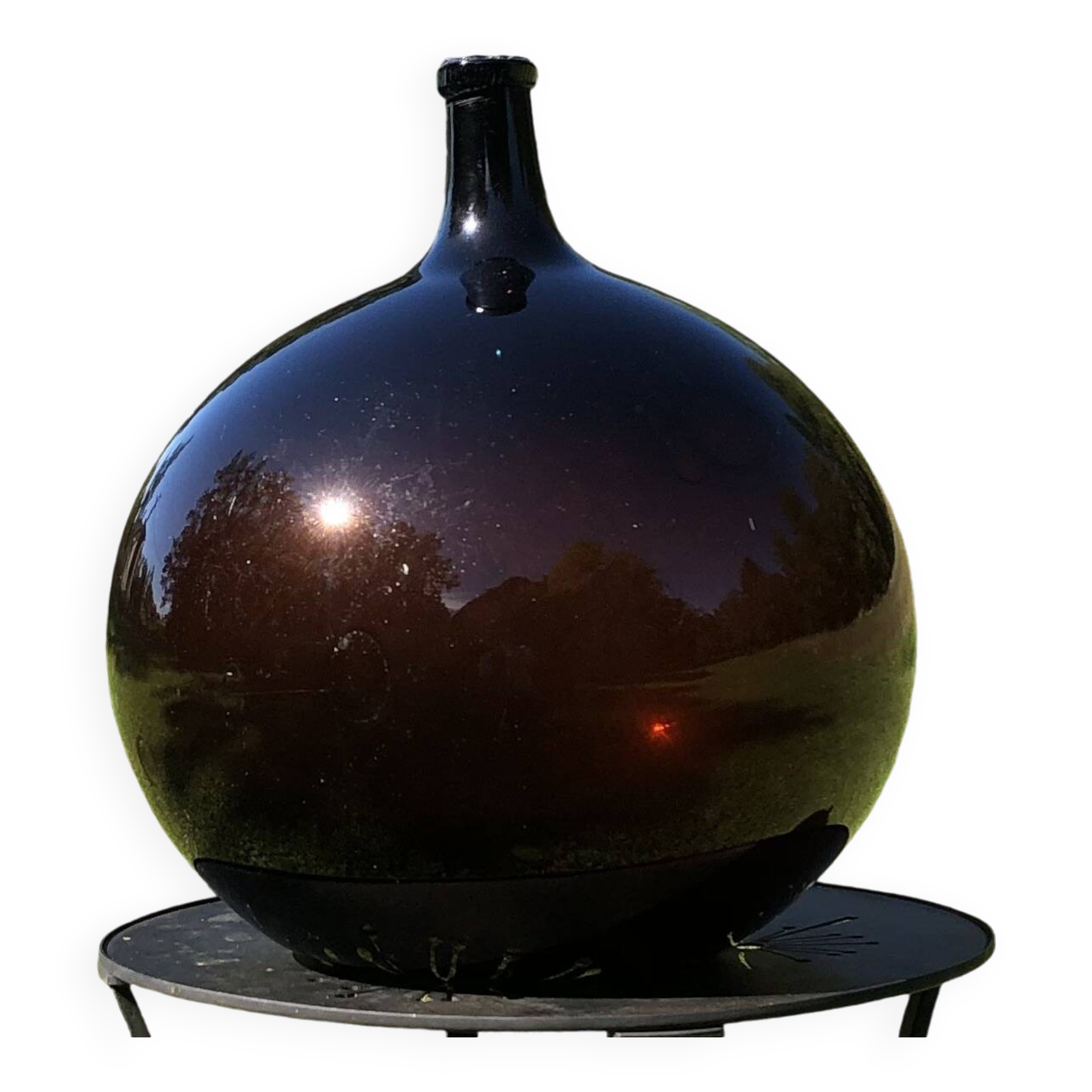 Amber and bubbled Dame Jeanne