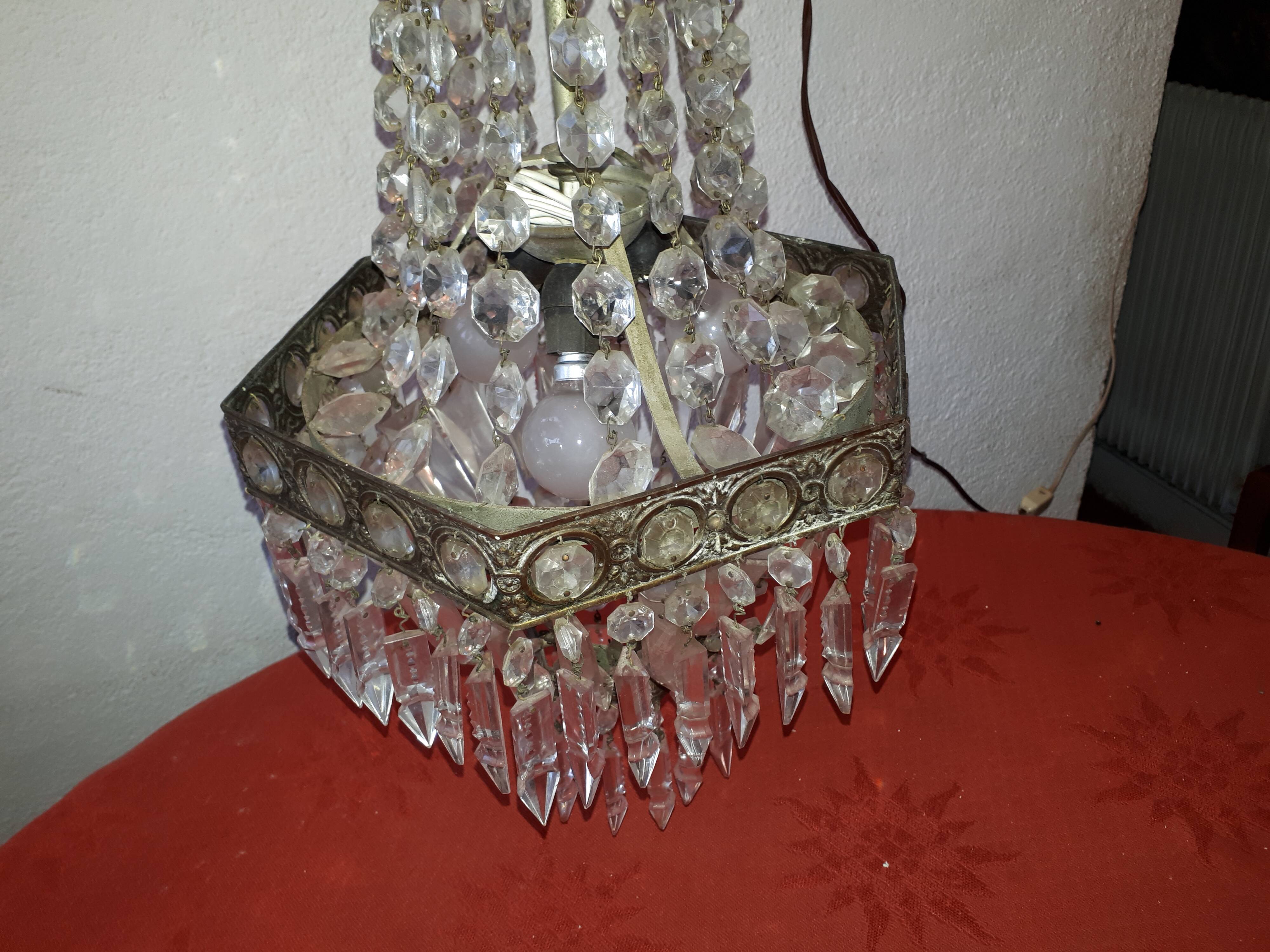 Hexagonal hot air balloon luster