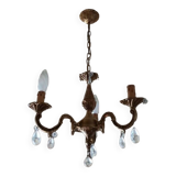 Lustre métal doré