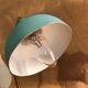 1950s turquoise blue and gold desk lamp