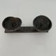 Wrought iron candlestick in brutalist style