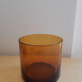 Set of 4 vintage amber whiskey glasses