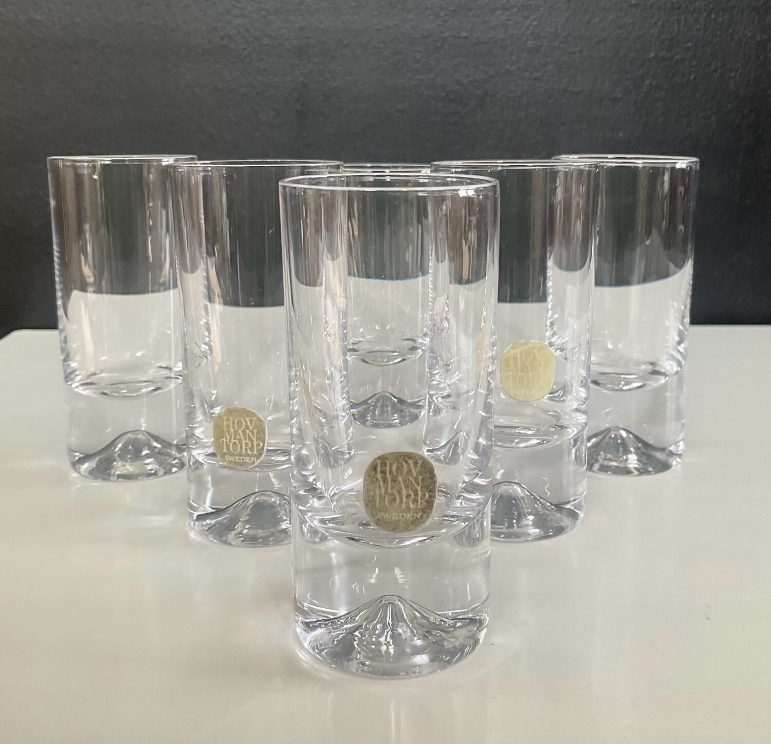 Set of 6 vintage Swedish aperitif glasses