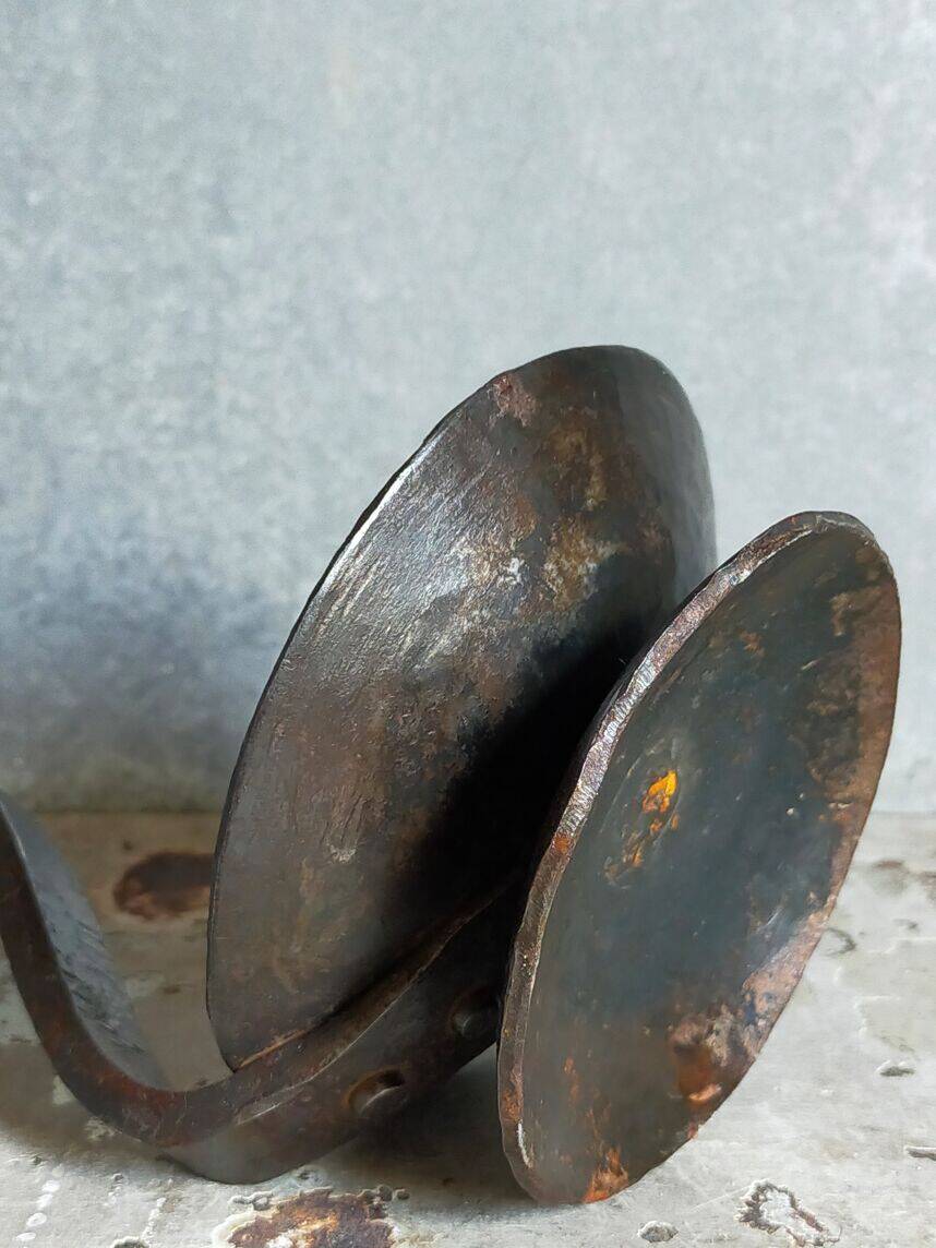 Brutalist candle holder from the 50s