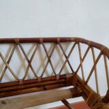 Pair of rattan beds from the 50s-60s