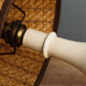Turned wooden lamp, design Philippe Capelle